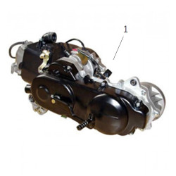 Motorblok - 49cc - euro 2 - 12 Inch - schijfrem - GY6