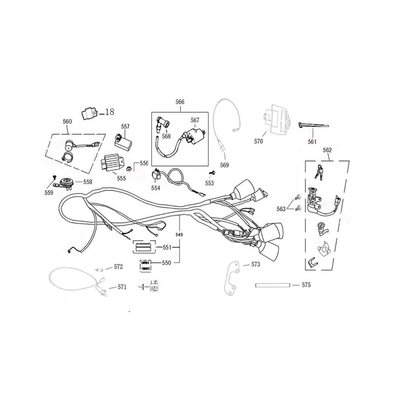 Zekeringhouder - euro 5 - GY6 - Motion EFI