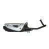 uitlaat tecno standaard model straight (made in EU) 12 inch zwart sco china 4t, sco gy6