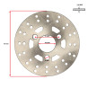 brake disc DMP 3-holes 155mm front 155mm sco gy6, v-clic