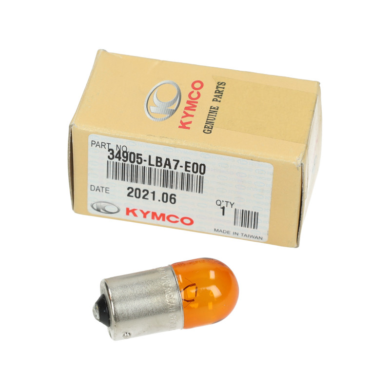 lamp 12V Kymco origineel 10W bau15 oranje 1pcs sco kymco 4t 34905-lba7-e00