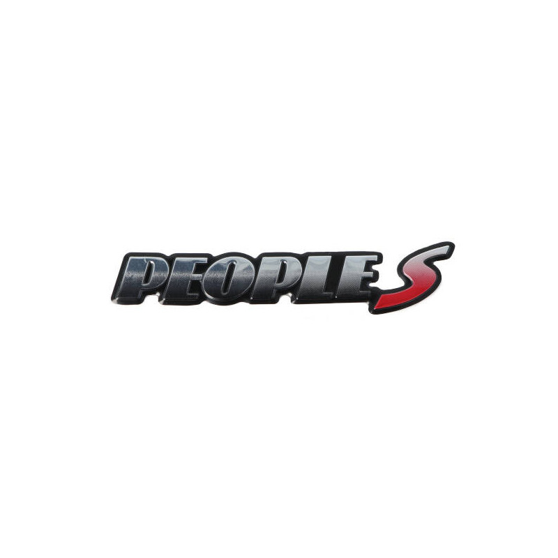 emblem Kymco original side cover thick chrome/red people-s 86202-lcd3-e10-t01
