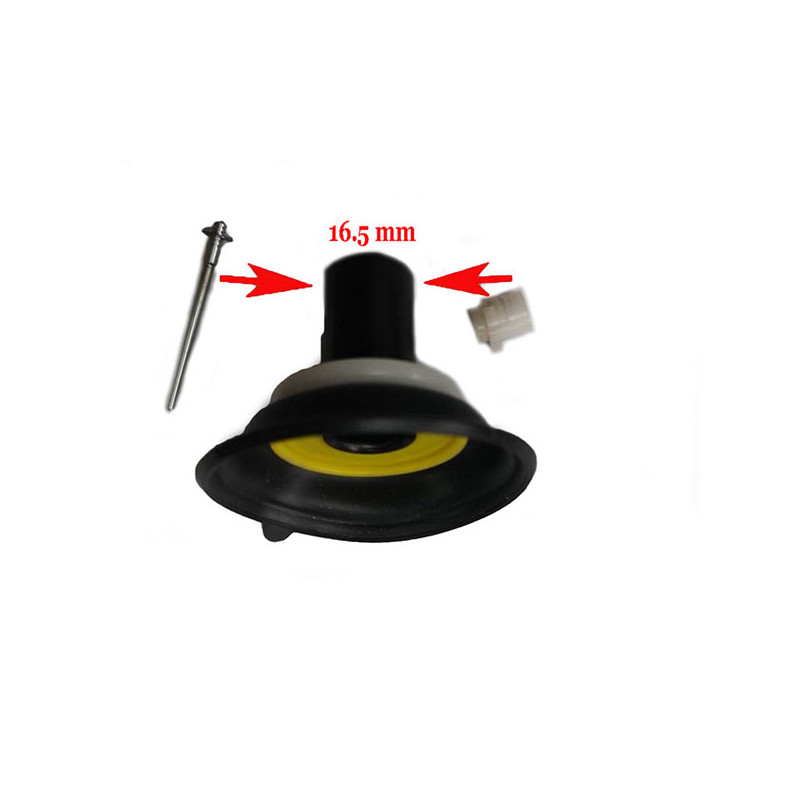 gasschuif carburateur 16.5mm sco gy6, sco kymco 4t, sco sym 4t