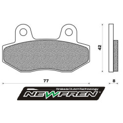 brake pad set Newfren front agm VX50, china lx/napoli, gts toscana, mbx, nsr, speedfight 3, vx50 fd0358