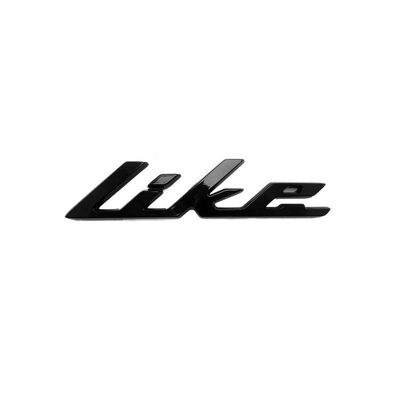 emblem Kymco original word [like] side cover black matt new like 86202-acc1-e10-t03