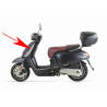 sierstrip Kymco origineel beenschild links chroom new like 64314-acc1-e10-f1p