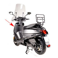 sierstrip Kymco origineel beenschild links zwart mat new like 64314-acc1-e10-66p