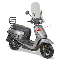 sierstrip Kymco origineel beenschild rechts zwart mat new like 64313-acc1-e10-66p