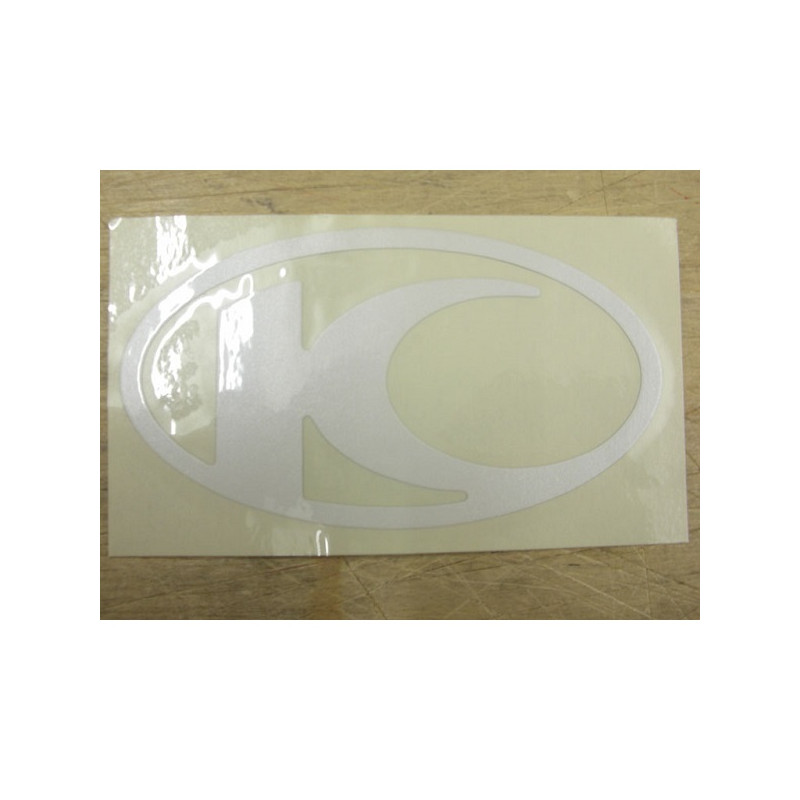 sticker Kymco origineel logo beenschild wit kymco 86700-ldc8-e70-t01