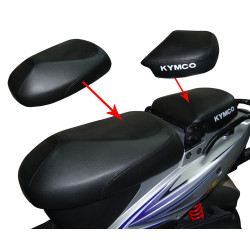 seat cover Xtreme (made in EU) kymco 2 parts carbon Kymco Agility
