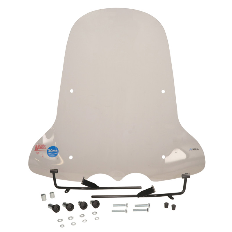 windshield Regia with mounting set (made in EU) (made in EU) 65cm clear agility, vitality