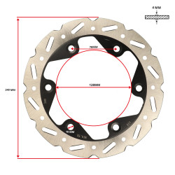 brake disc 6-holes kymco 240mm super-8