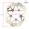 brake disc Polini wave 5-hole kymco front 260mm agility 16inch, people-s 175.0035