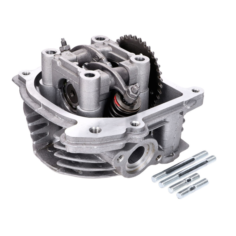 cilinderkop compleet lange klep + nokkenas en tuimelaar (sls) 69.5mm sco china 4t, sco gy6