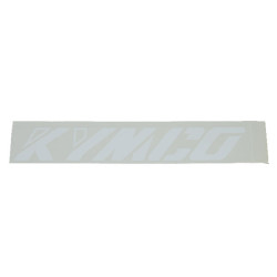 sticker woord [kymco] schuin wit kymco, sco kymco 2t, sco kymco 4t op op