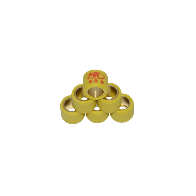 variator roller set Metrakit 6.0gr 16x13mm sco gy6, sco piaggio ot 945v1114