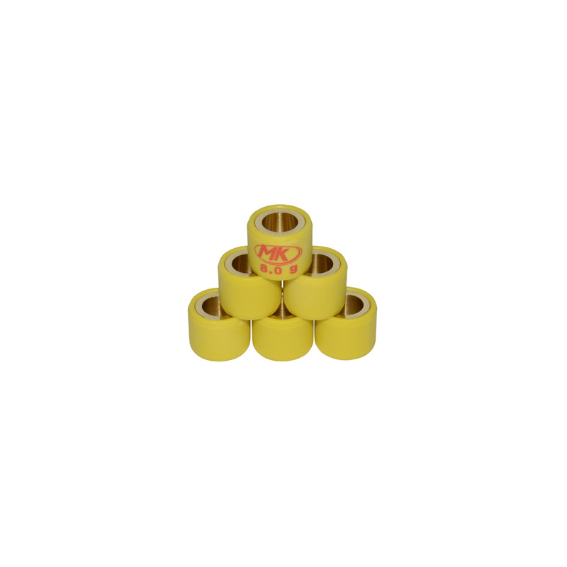variator roller set Metrakit 8.0gr 16x13mm sco gy6, sco piaggio ot 945v1116